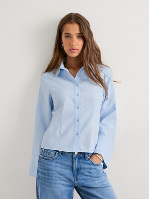 Neo Noir Rosa Oxford Shirt - Blå