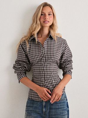 Nelly Back Tied Shirt - Rutigt/Randigt
