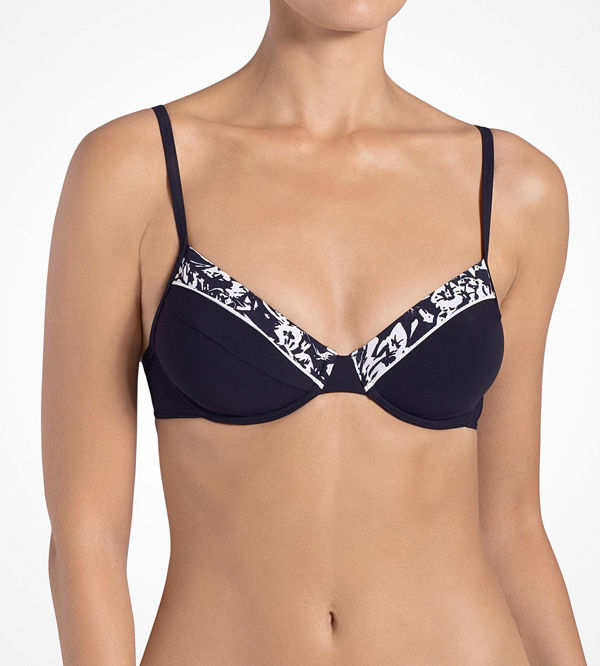 Sloggi Bikini-bh Midnight Flower med båge
