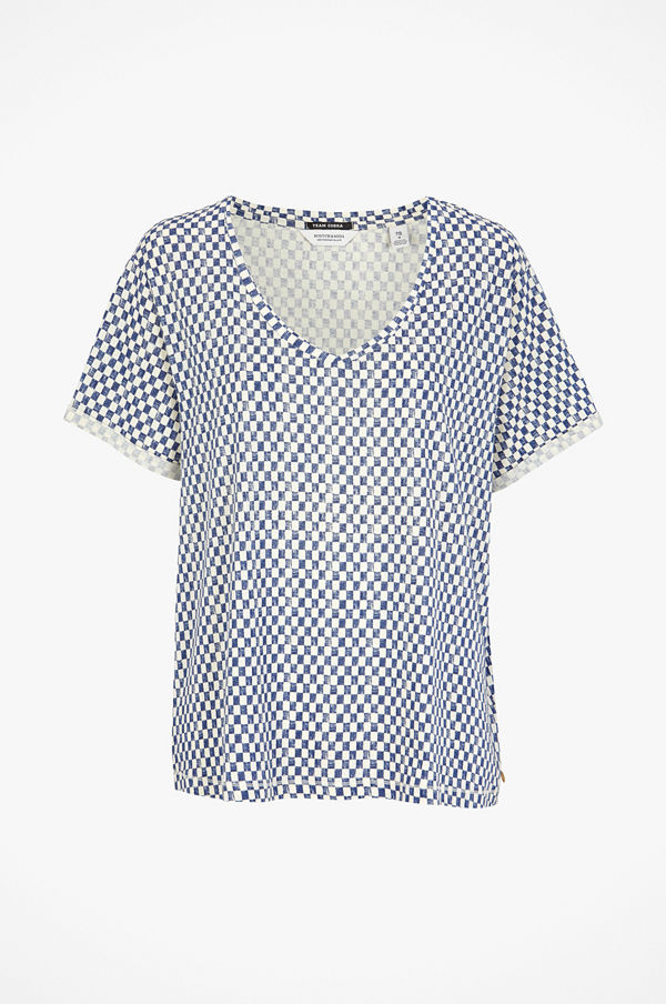 Maison Scotch Topp mönstrad