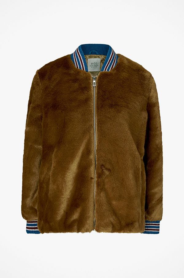 Esprit Jacka Fake Fur Bomber Jacket