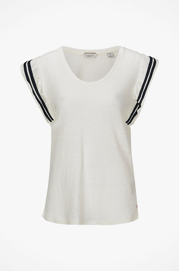 Maison Scotch Topp Ruffel Sleeve
