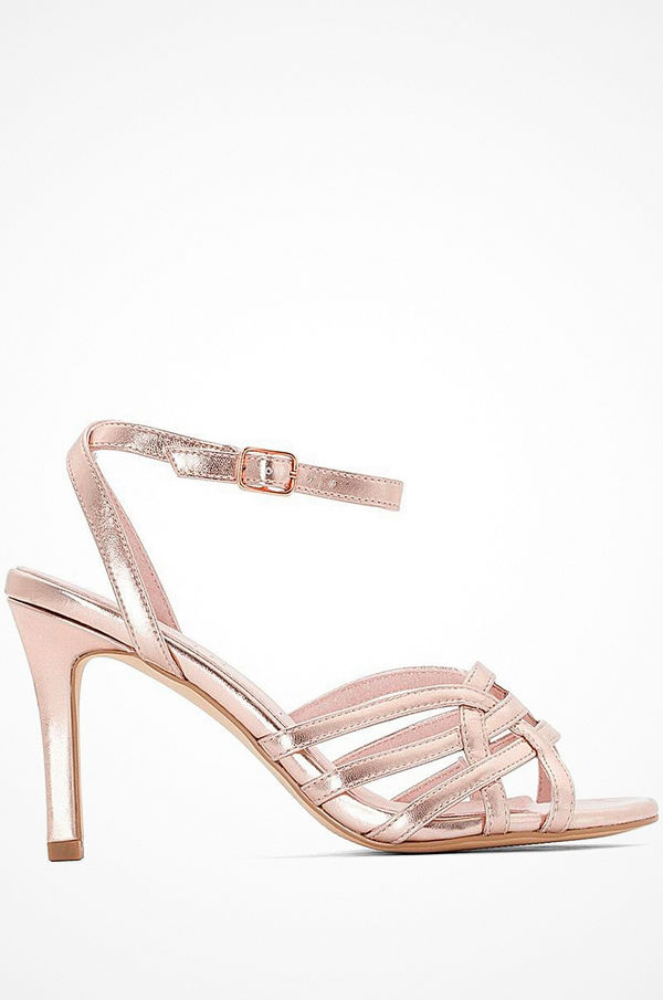 La Redoute Sandaletter med metallicfärgade remmar