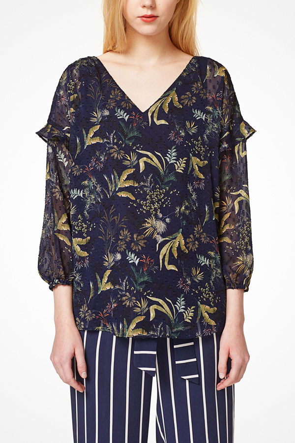 Esprit Blus Printed Plumety Blouse