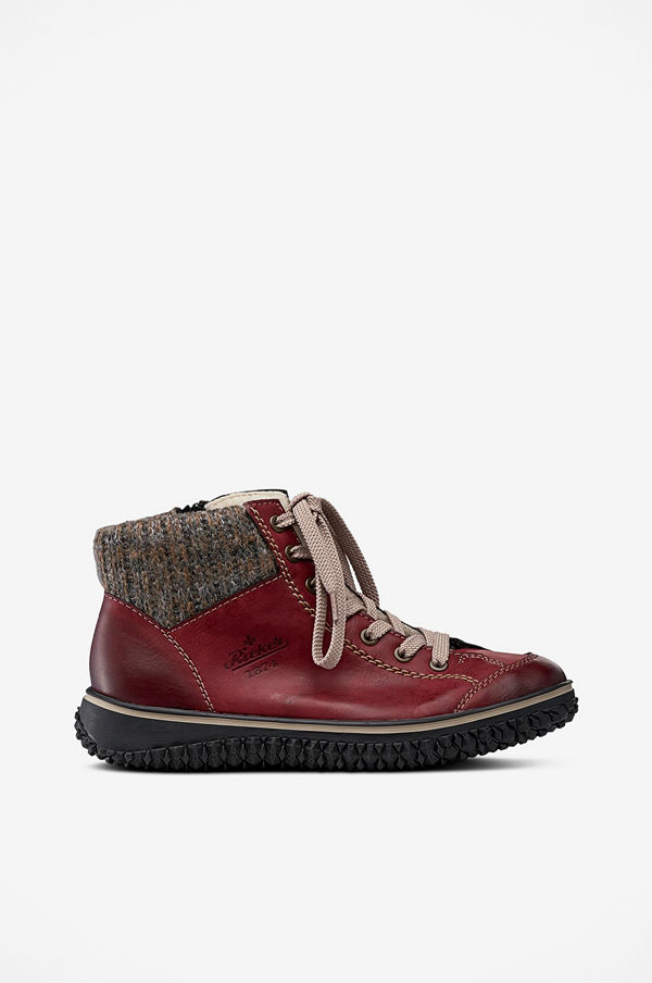Rieker Boots med stickad krage