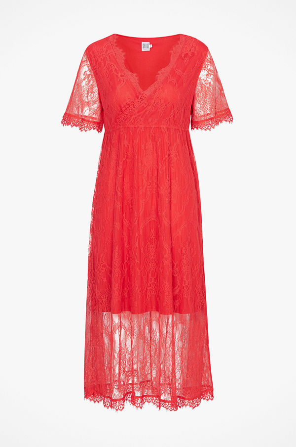 Saint Tropez Maxiklänning Lace Dress Short Sleeve