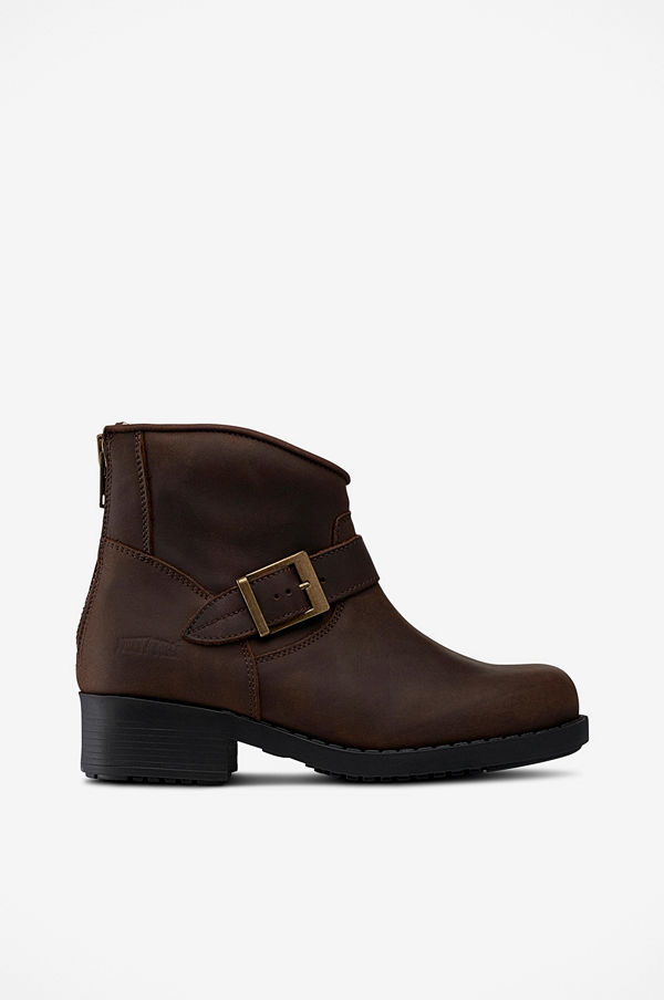 Johnny Bulls Short Biker boots av skinn