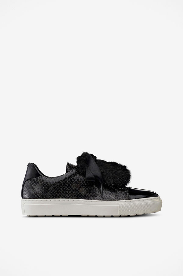 Billi Bi Sneakers slip-in med fuskpälsdekor