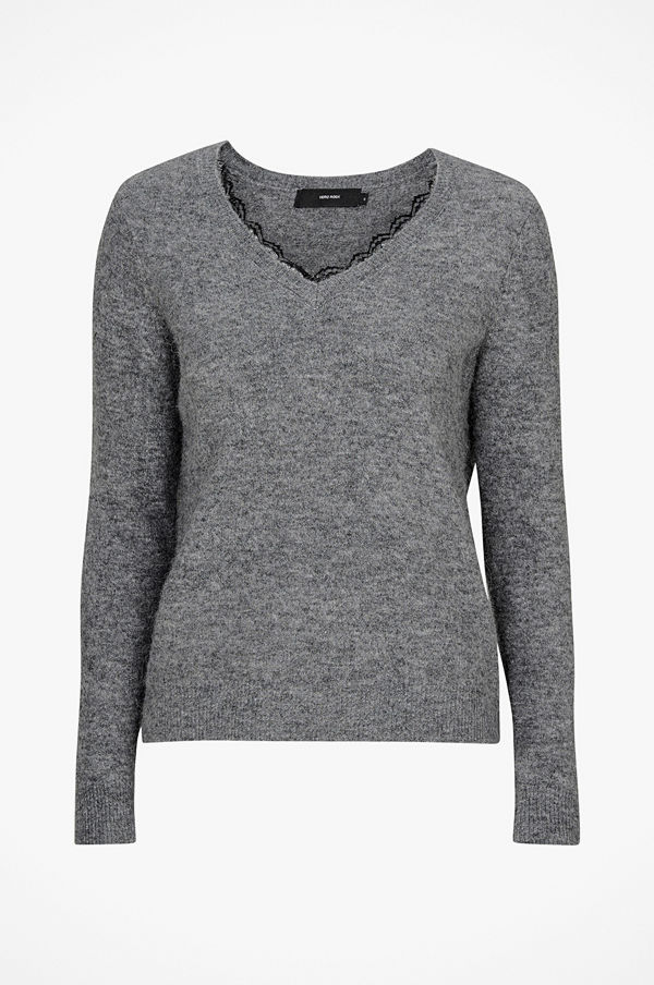 Vero Moda Tröja vmIva LS V-Neck Lace Blouse