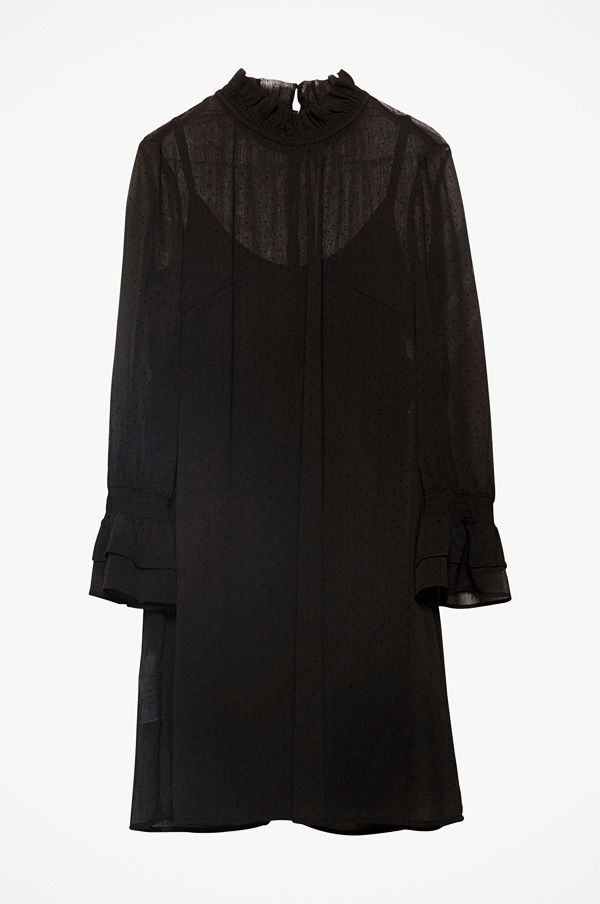Esprit Klänning Flocked Dot Cri Dress