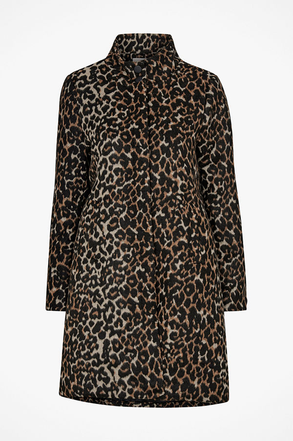 Soaked in Luxury Kappa Francis Wool Coat, leopardmönstrad