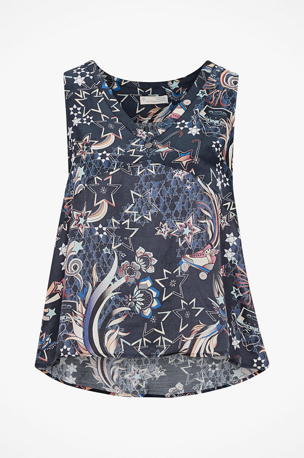 Odd Molly Topp Neon Garden S/L Blouse