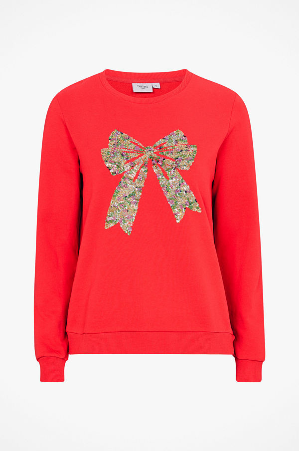 Saint Tropez Sweatshirt med paljetter
