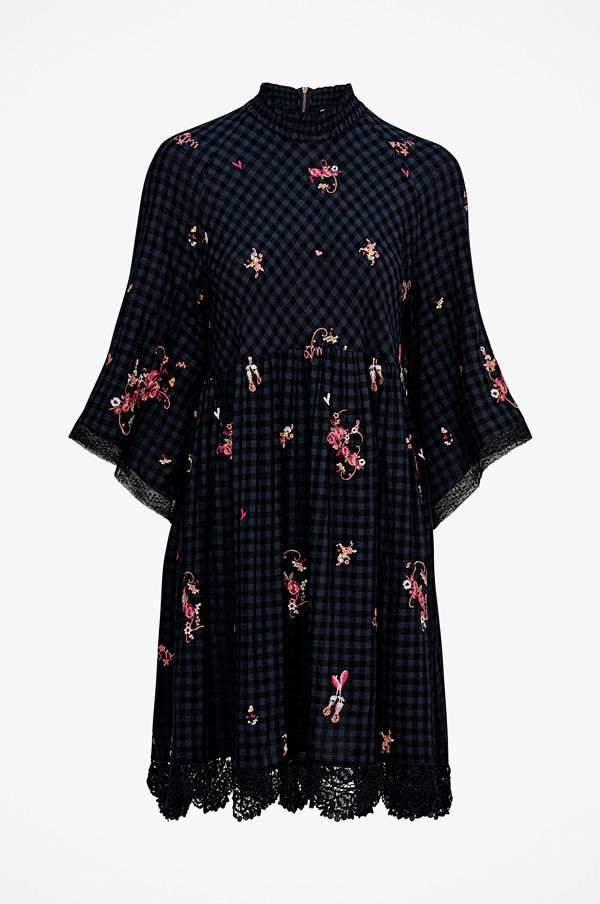 Odd Molly Klänning Embroidered Space Roses Dress