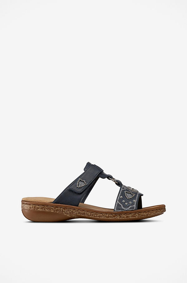 Rieker Sandaler med silverdekor