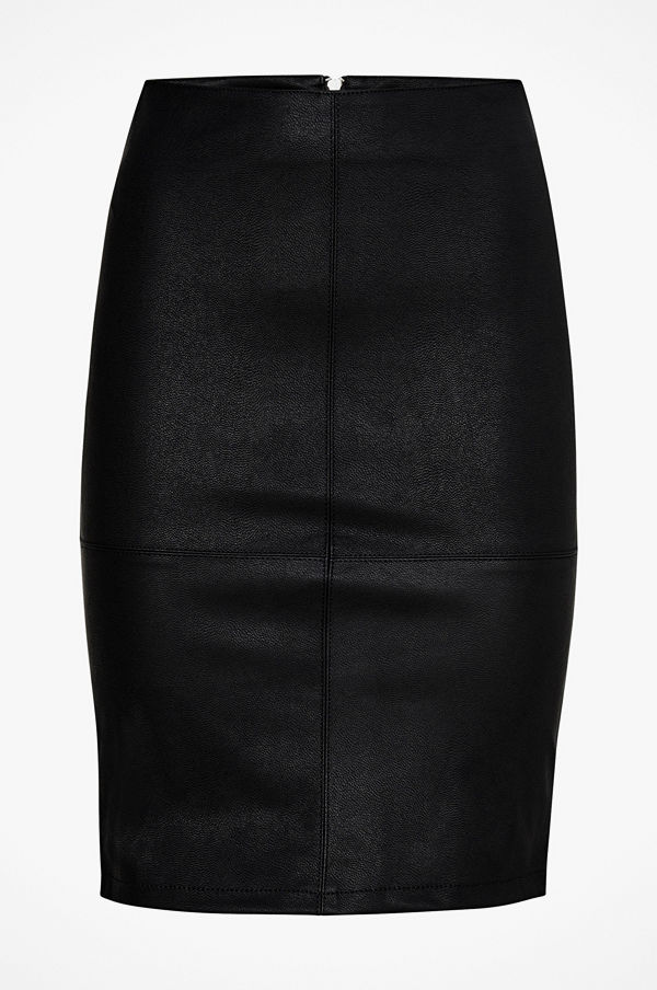 Only Kjol onlCelina Faux Leather Midi Skirt