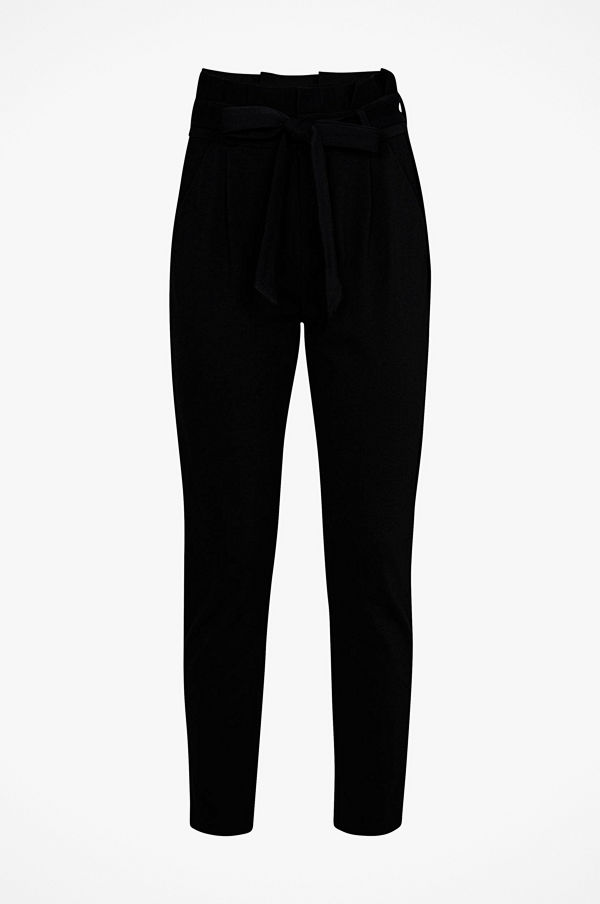 Vero Moda Byxor vmEva HR Loos Paperbag Pant svarta