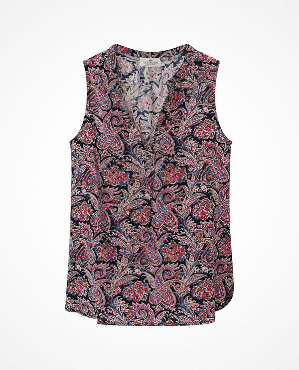 Lexington Blus Nadeen Paisley Top