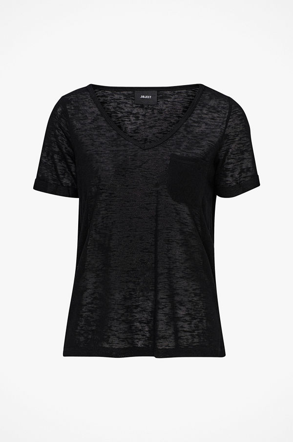 Object Topp objTessi Slub S/S V-neck