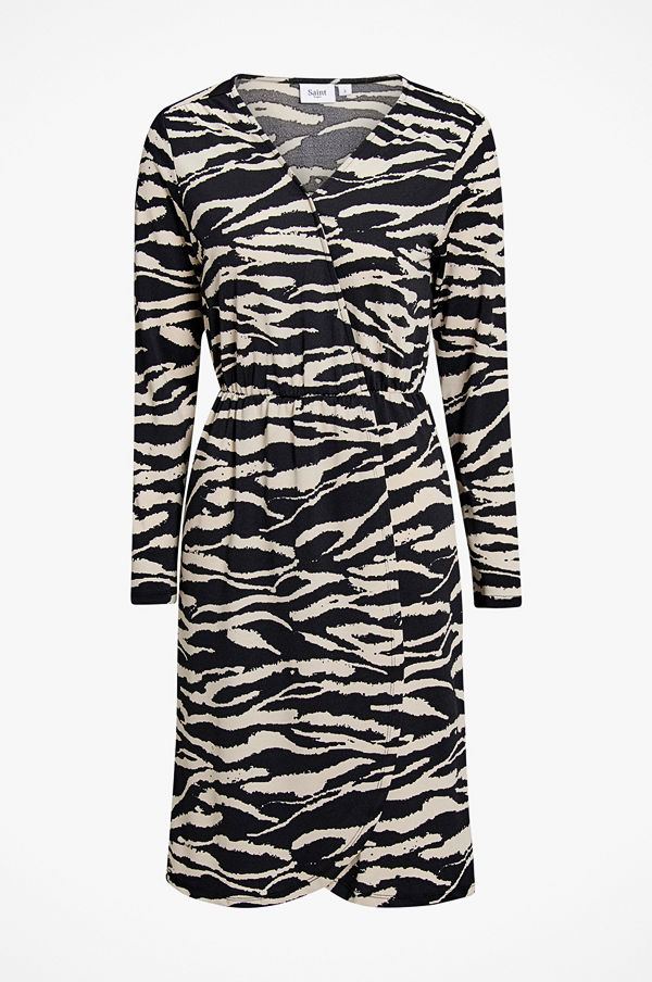 Saint Tropez Klänning Tiger Jersey Wrap Dress