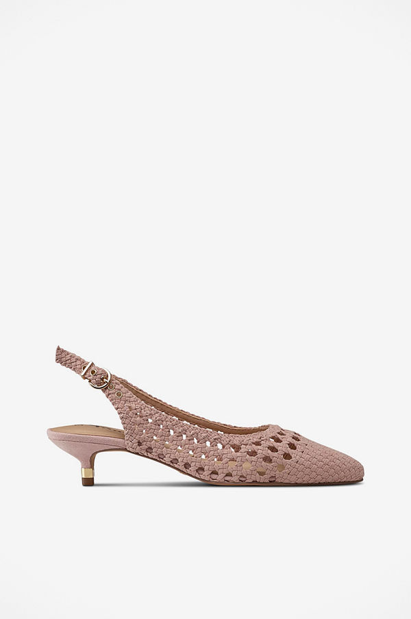 Tamaris Pumps i flätad textil