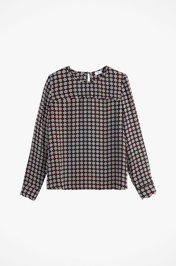 La Redoute Mönstrad blus med rund halsringning