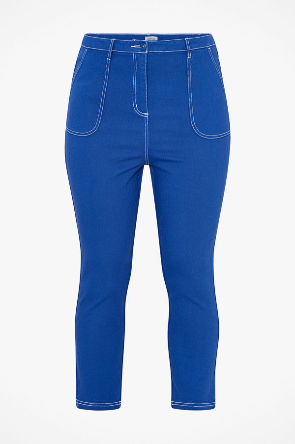 La Redoute Mom jeans med kontrastfärgade stickningar