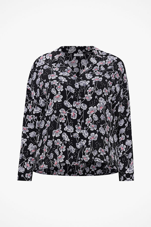 La Redoute Blommig skjorta med krage och lång ärm
