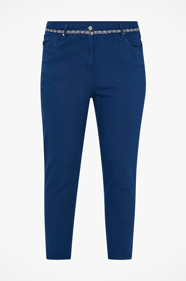 La Redoute Mom jeans med hög midja och dekorativ linning