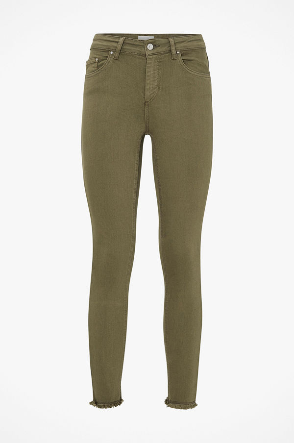 Only Byxor onlBlush Mid Skinny Ankle Raw Colour