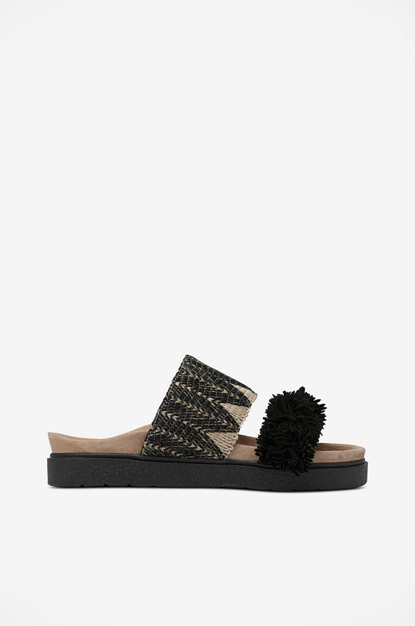 INUIKII Slippers Raffia Fringes