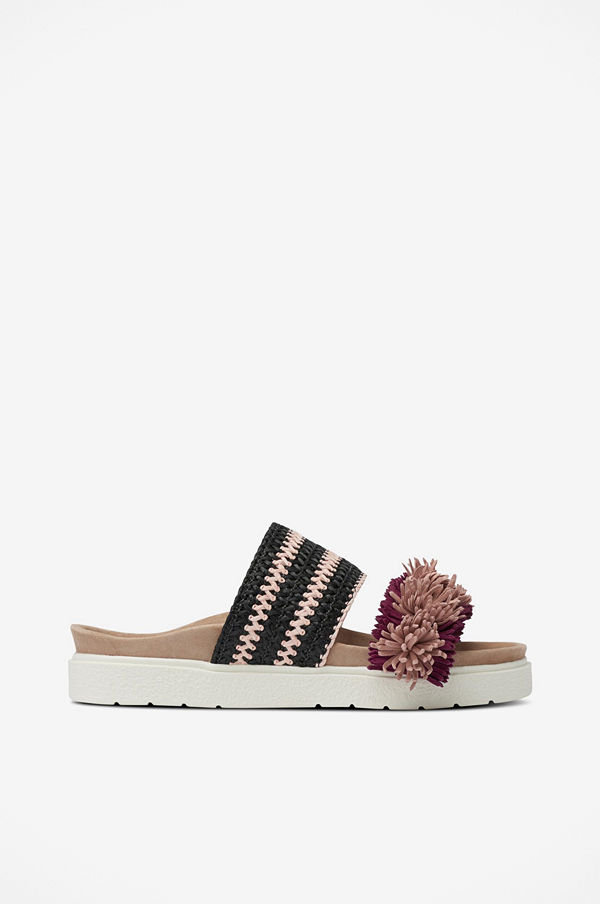 INUIKII Sandal Slipper Raffia Striped