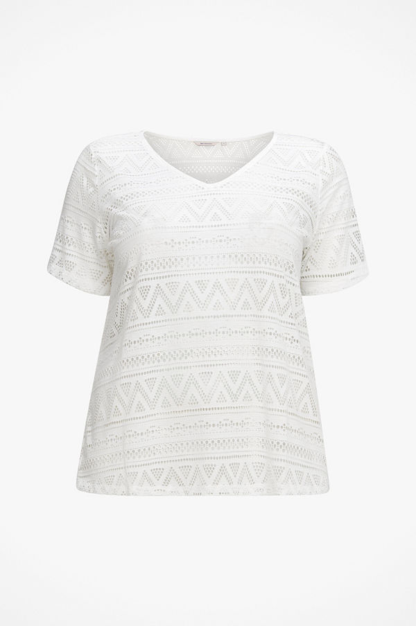 Only Carmakoma Topp carGreen S/S Top V-neck