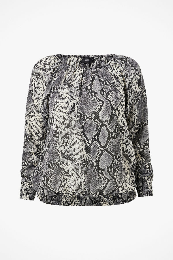 Zizzi Topp mFear L/S Smock Blouse