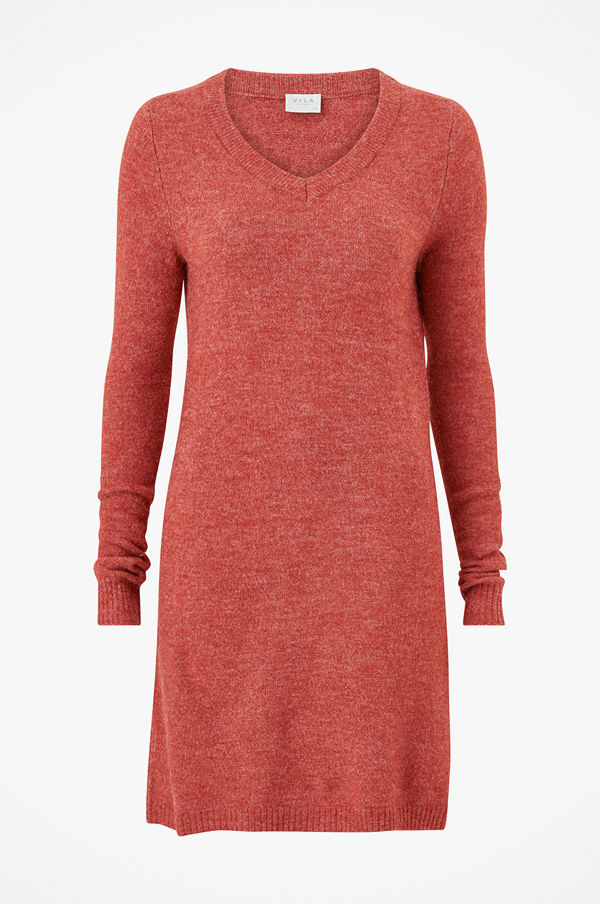 Vila Klänning viVikka L/S Knit V-neck Dress