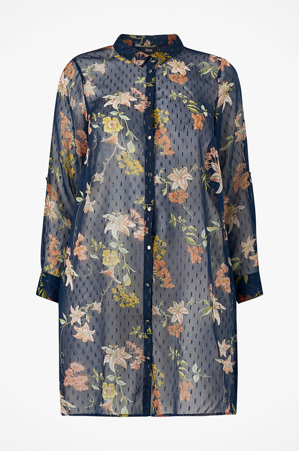 Zizzi Långskjorta xEmma L/S Long Shirt