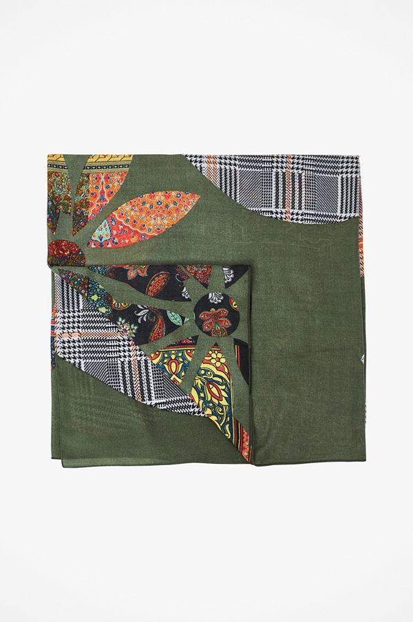 Desigual Scarf Foul_ Mandala Patch