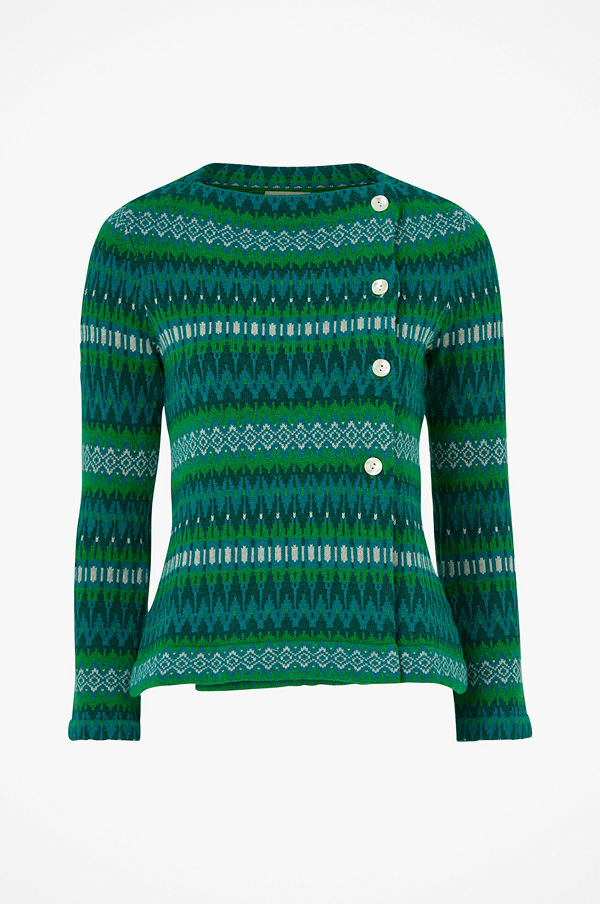 Jumperfabriken Cardigan Siv Cotton
