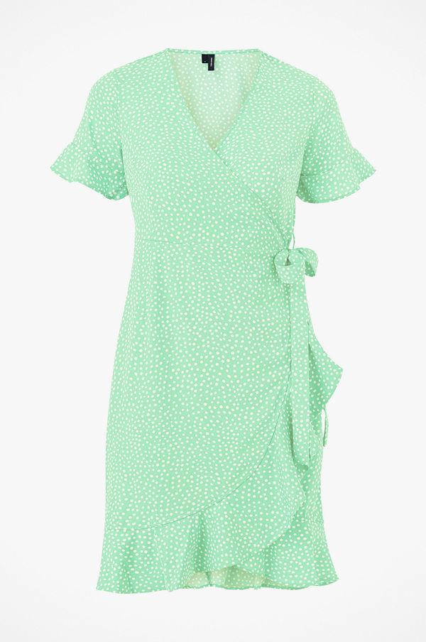 Vero Moda Omlottklänning vmHenna 2/4 Wrap Frill Dress