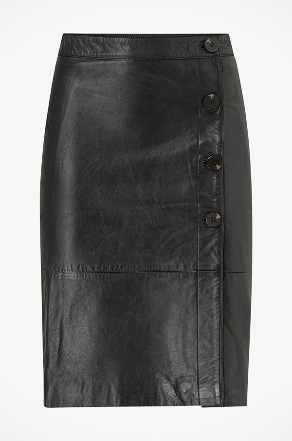 Vila Skinnkjol viElfi HW Leather Skirt