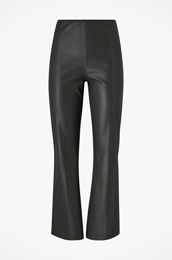 Soaked in Luxury Byxor SLKaylee PU Kickflare Pants svarta