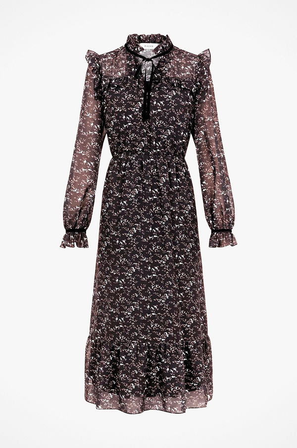 Pieces Klänning pcNil LS Midi Dress