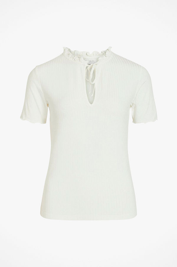 Vila Topp viAthalia S/S Tie Top