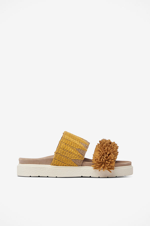 INUIKII Slippers Raffia Fringes