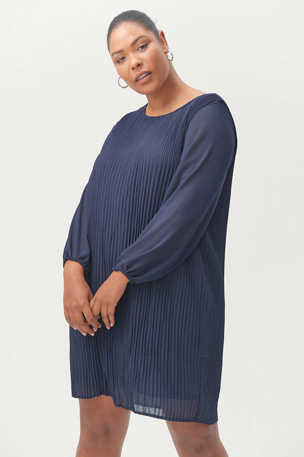 Zizzi Klänning mSiva LS Abk Dress Klänningar online Zizzi Klänning xVananda LS Blk Dress Klänningar online