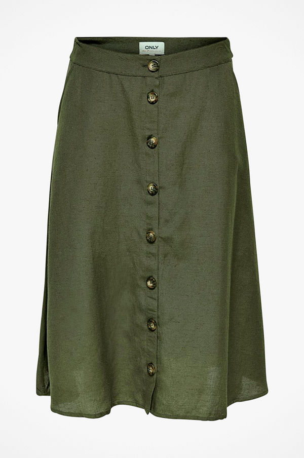 Only Kjol onlViva Life HW Button Skirt
