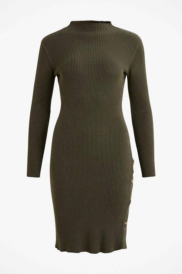 milan knit dress khaki Milan Mini Dress