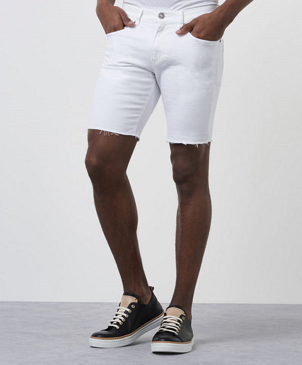 William Baxter Greg Denim Shorts Bright White