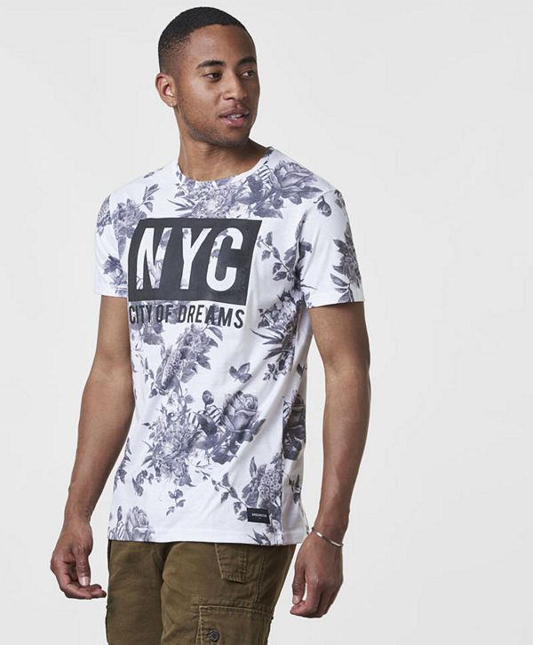 Speechless NYC Tee White