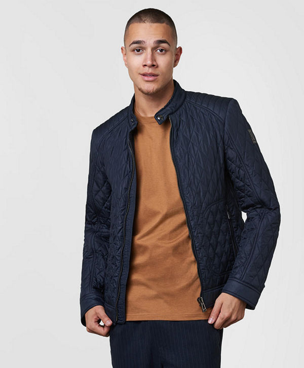 Belstaff Bramely Quilted Jacket 80000 Navy
